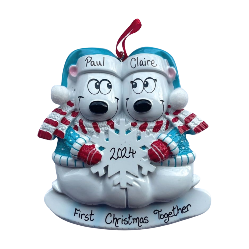 Polar Bear Couple 1st Christmas