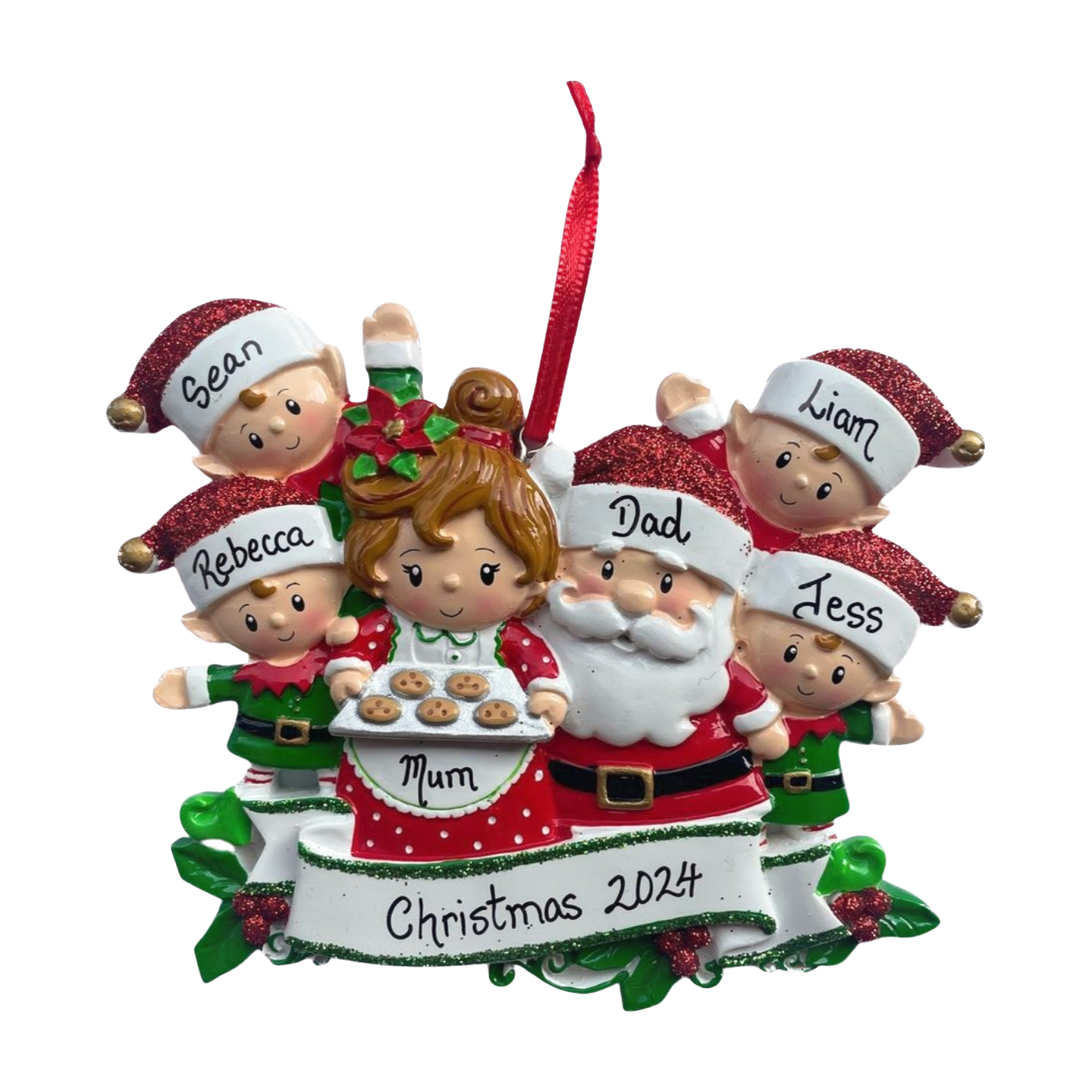 Santa & Mrs Claus with 4 Children