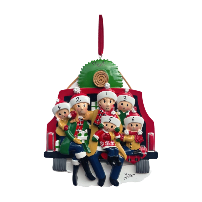 Xmas Tree Car Family of 6