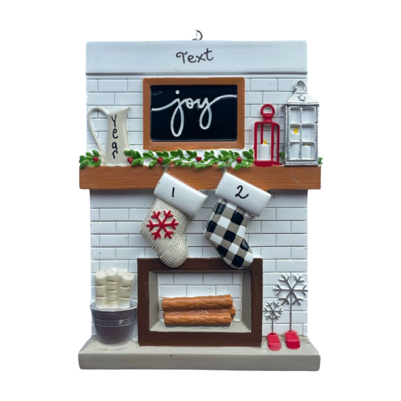Fireplace Mantle Family of 2