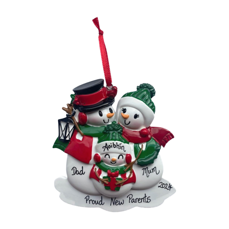 Snowman Family of 3