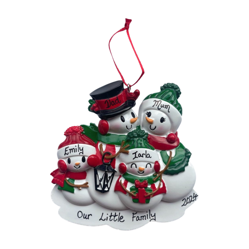 Snowman Family of 4
