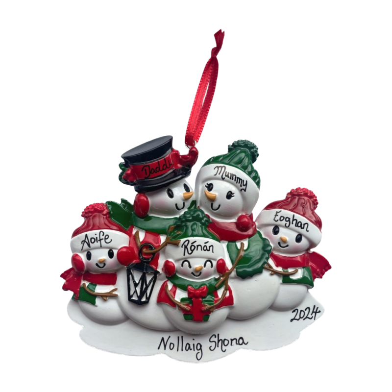 Snowman Family of 5