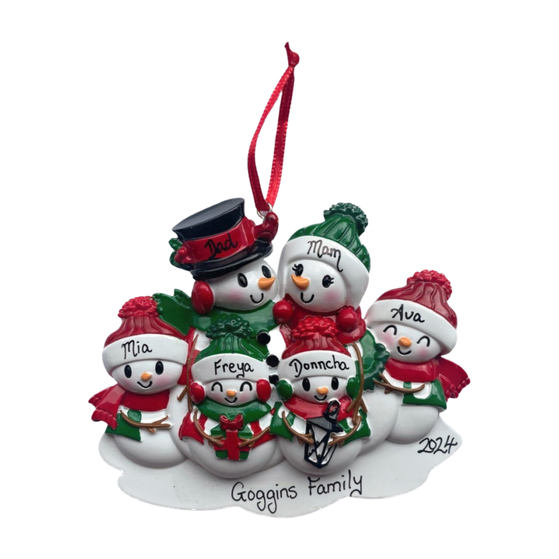 Snowman Family of 6