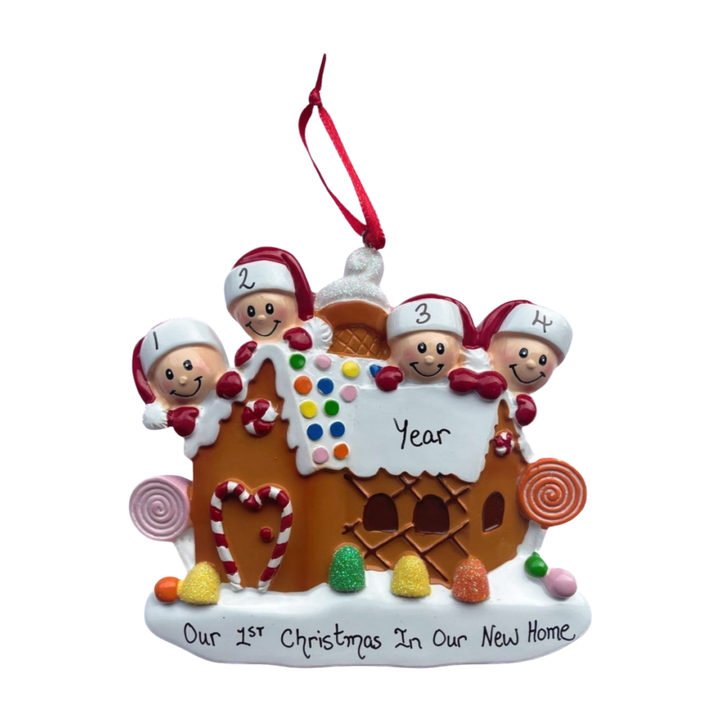 Gingerbread House With 4