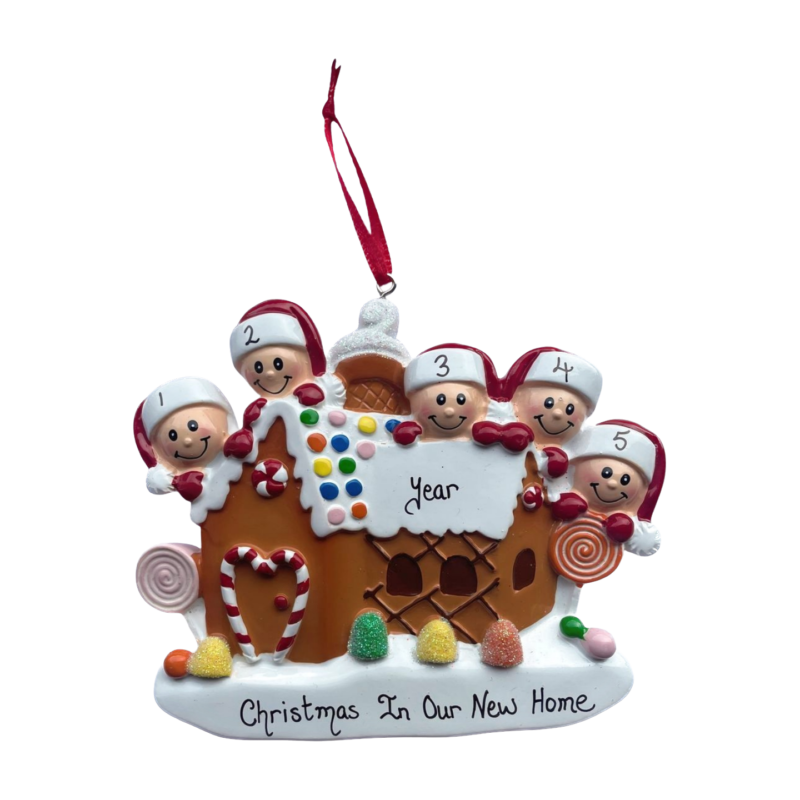 Gingerbread House With 5