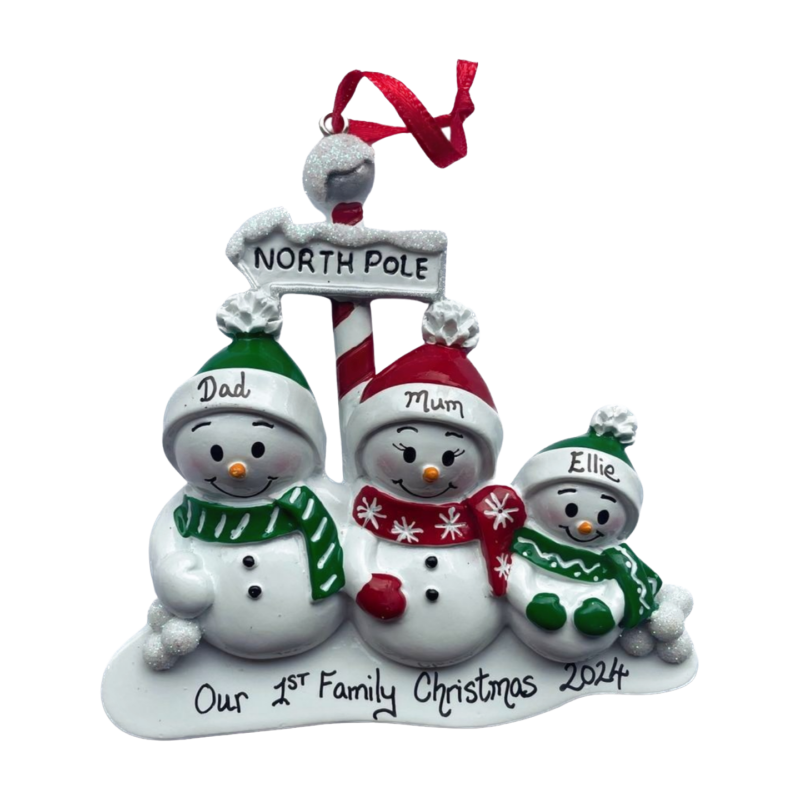 North Pole Family of 3