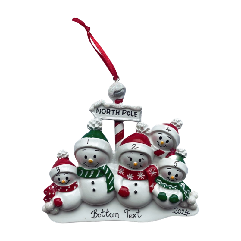 North Pole Family of 5