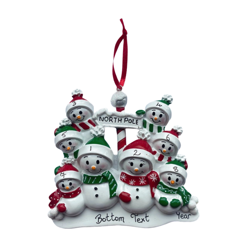 North Pole Family of 8