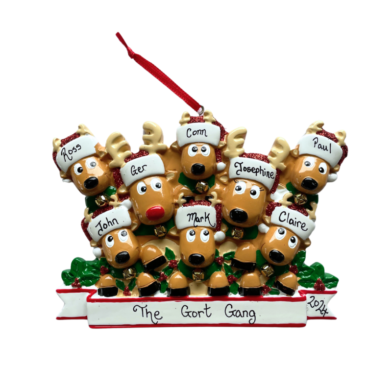 New Reindeer Family of 8