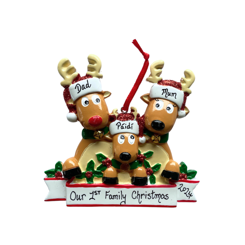 New Reindeer Family of 3