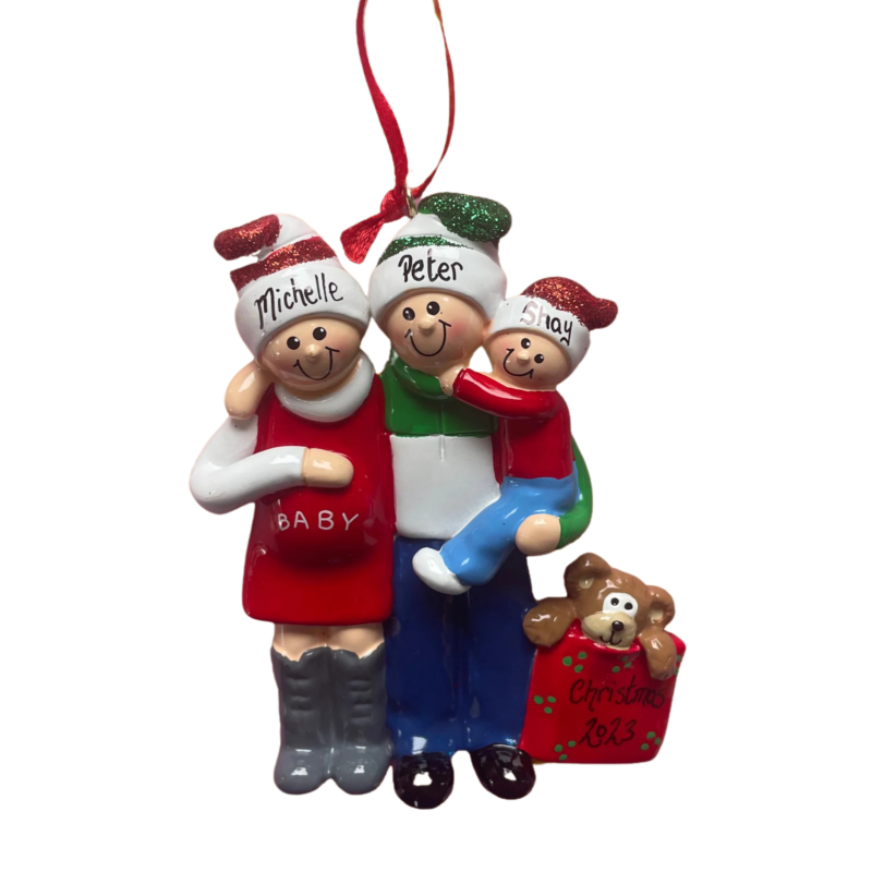Our 2nd Miracle Family Personalised Christmas Ornament