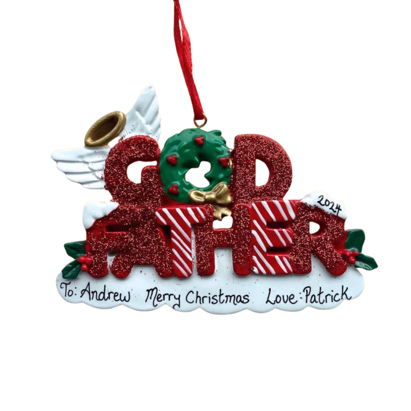 Godfather Personalised Christmas Ornament
