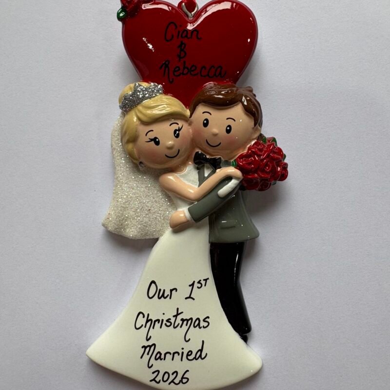 Wedding Couple Red Heart
