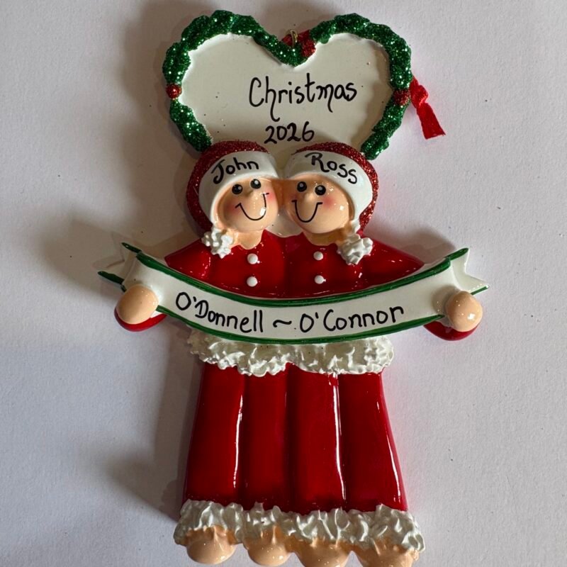 Male Heart Wreath Couple