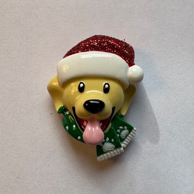 Dog Head Yellow Stick On