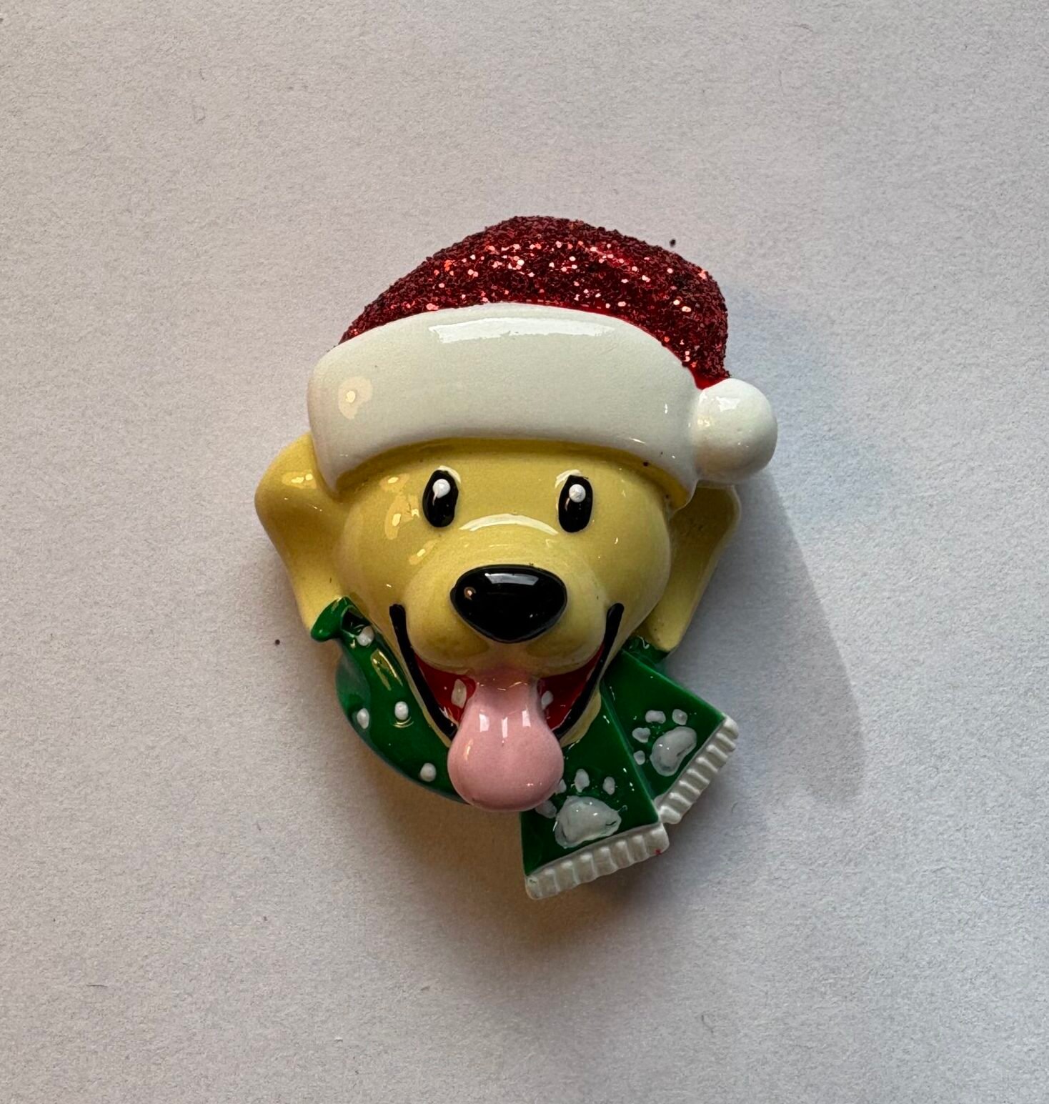 Dog Head Yellow Stick On