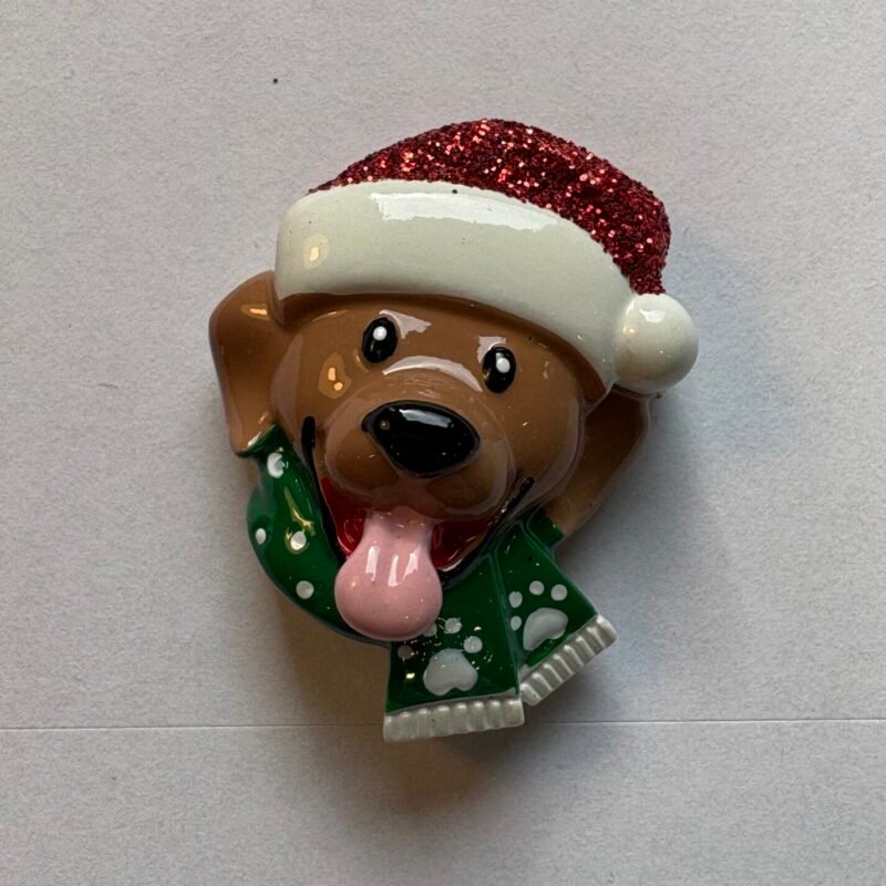 Dog Head Brown Stick On