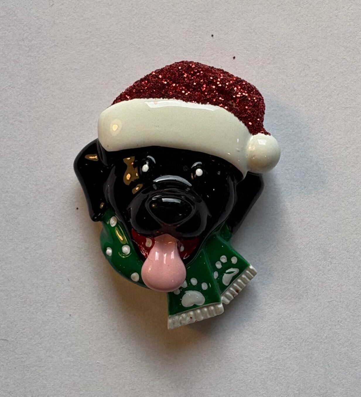 Dog Head Black Stick On