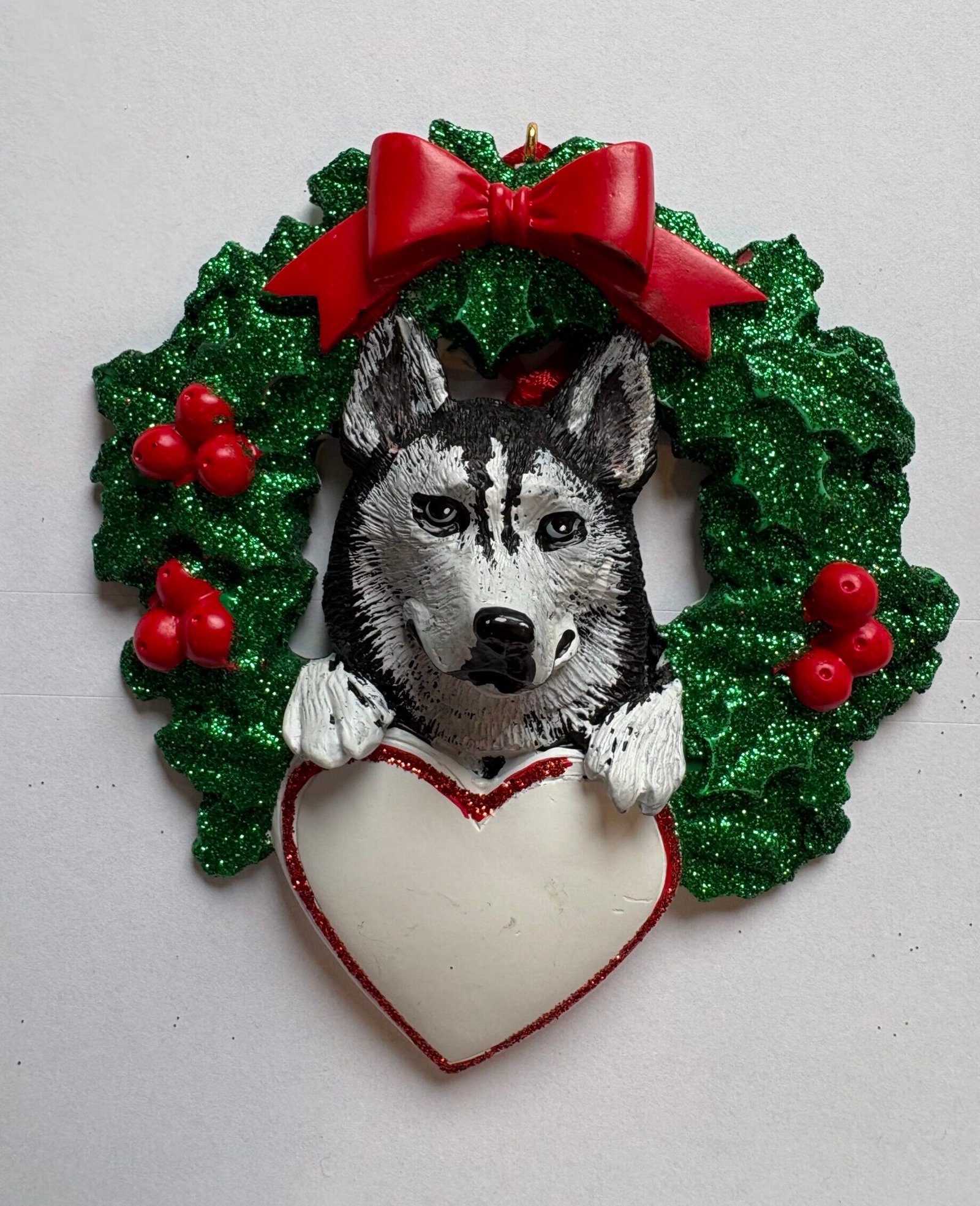 Husky with Wreath