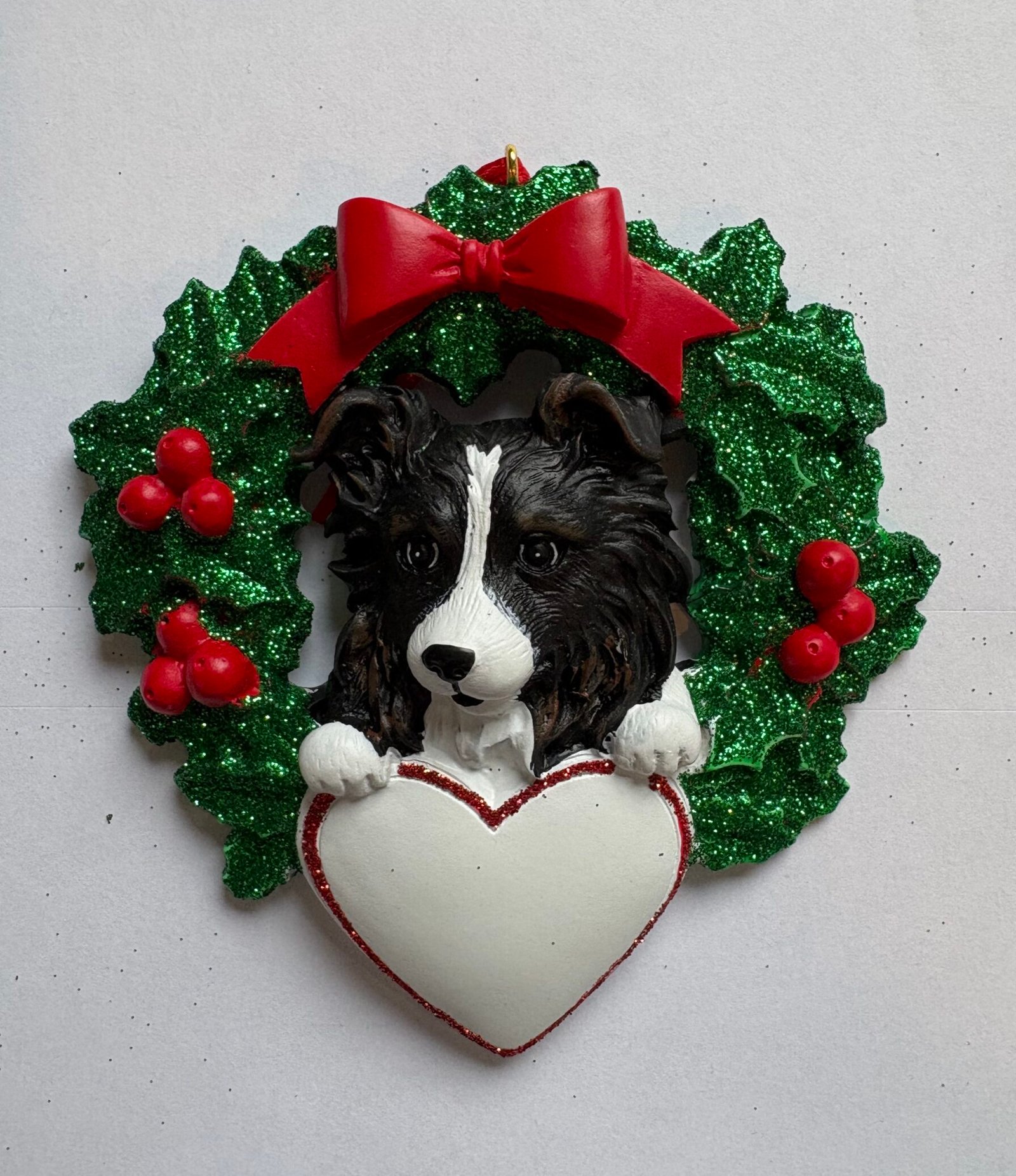 Australian Sheepdog in Wreath