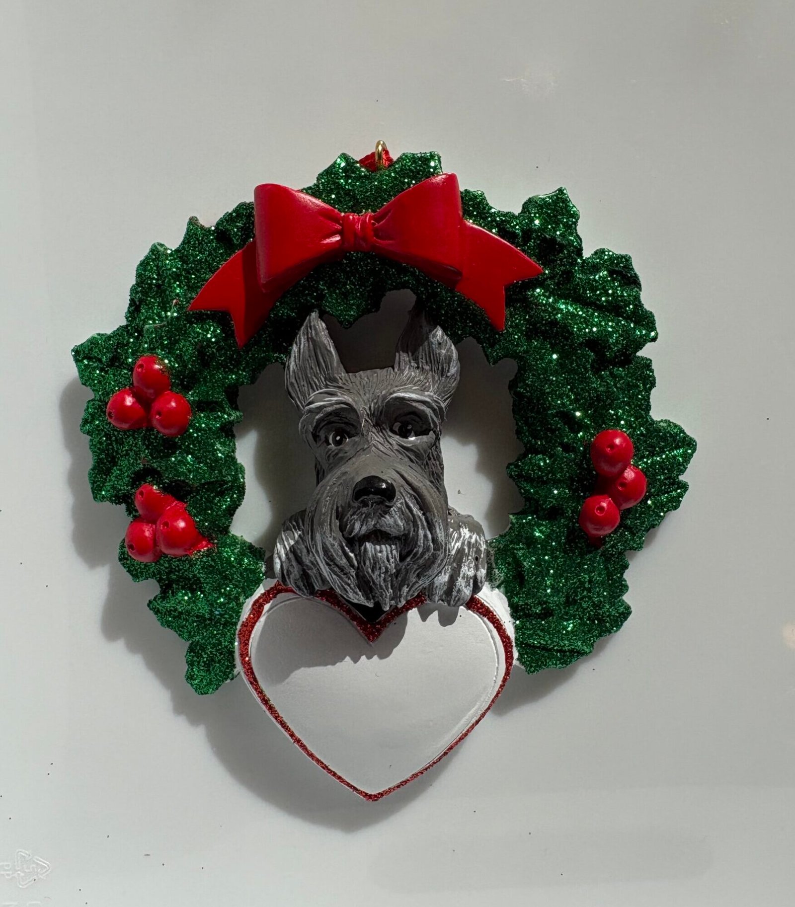 Schnauzer with wreath