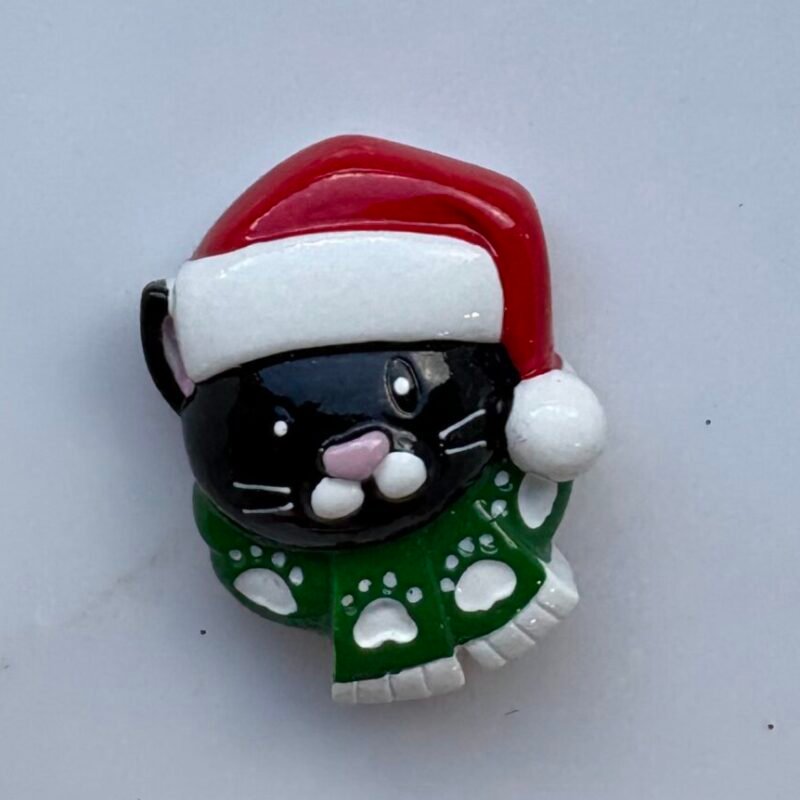 Cat Head Black Stick On