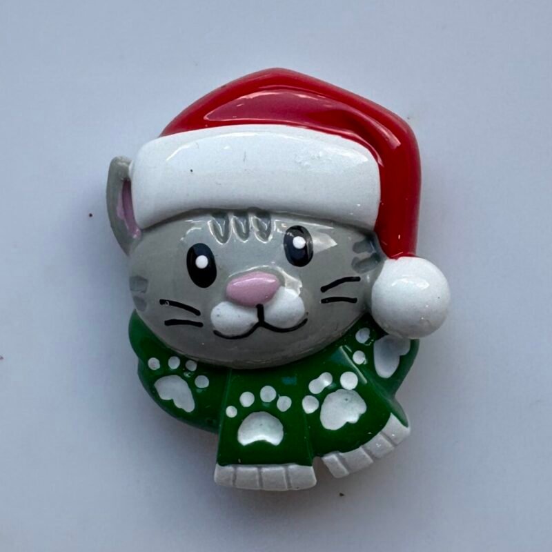 Cat Head Grey Stick On