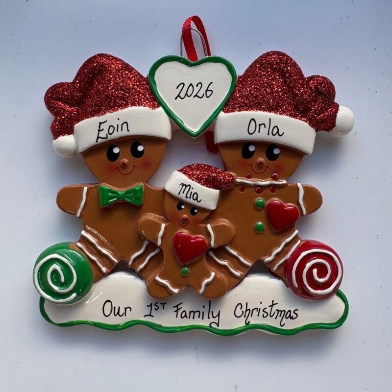 Gingerbread New Family of 3